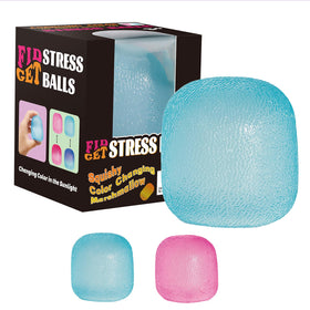 Drephere ice cube stress ball in pink, portable for quick focus