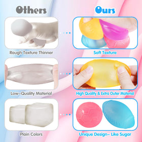 Drephere palm-size stress ball fits in hand for quiet concentration.
