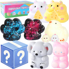 Drephere Taba Squishy Pack 10 styles — versatile fidget toys for stress relief and play.