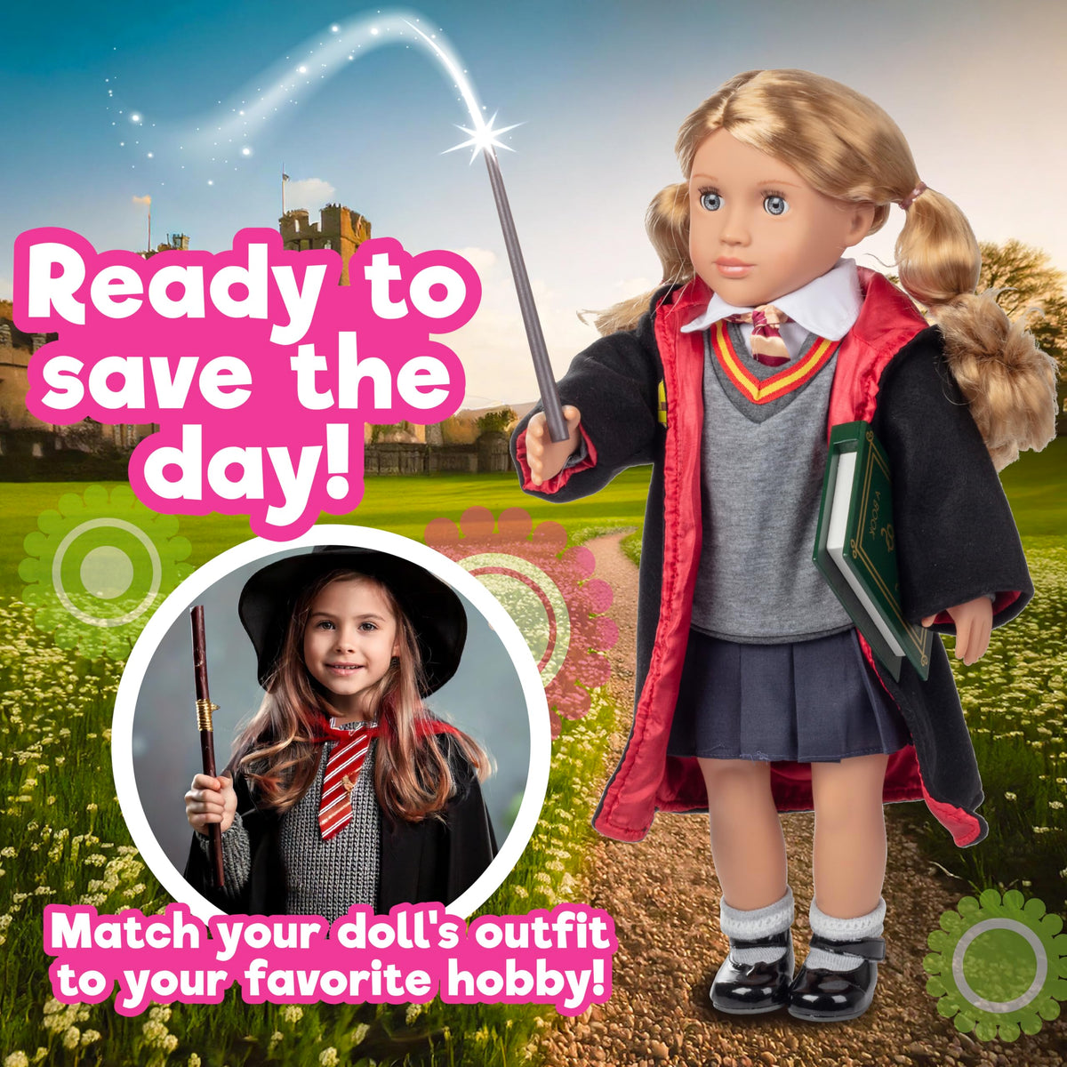 Dress Along Dolly matching socks for coordinated 18-inch doll outfits.