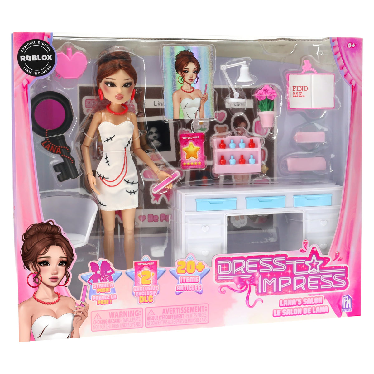 Dress To Impress Lana Deluxe doll in full outfit ready for display and styling.