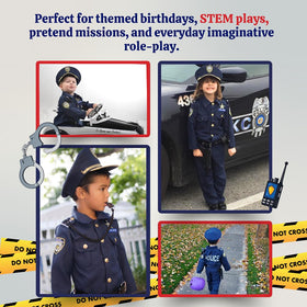 Dress Up America police costume badge, adds credibility to pretend officer kits