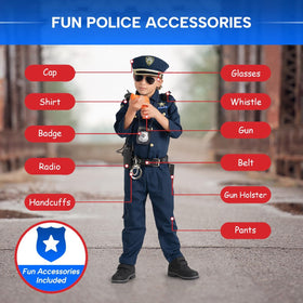 Dress Up America police costume handcuffs, encouraging creative scenarios safely