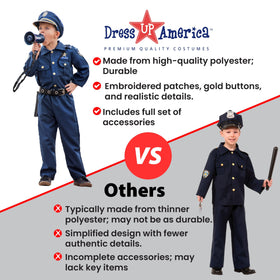 Dress Up America police costume sunglasses, adds confidence to dress-up adventures