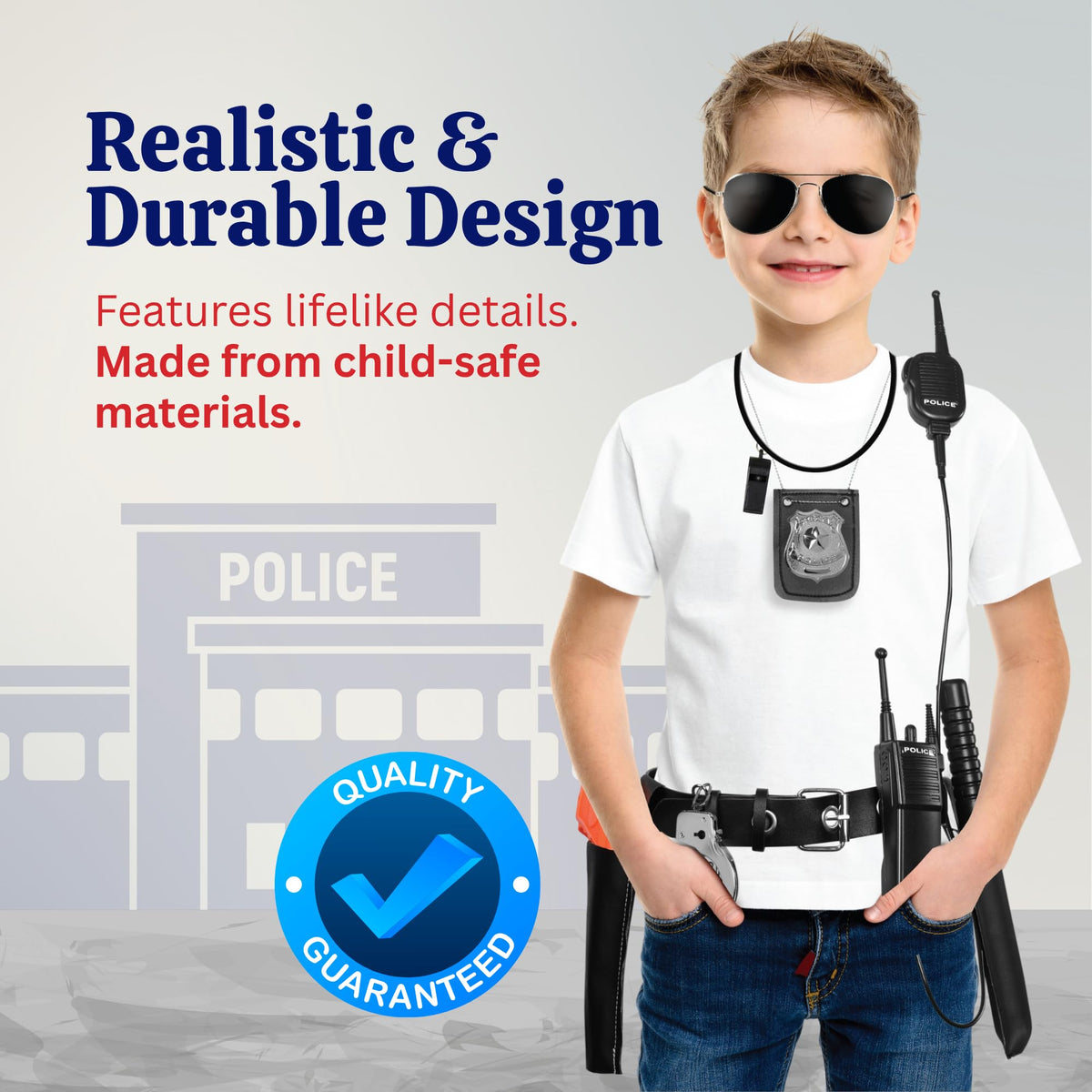 Dress Up America toy police gun for action-packed pretend play.