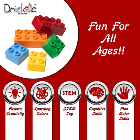 Driddle big building blocks storage bag for easy organization and travel