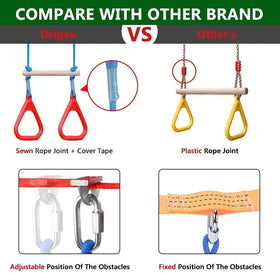 Dripex Ninja Line rope ladder accessed by kids during outdoor training sessions.
