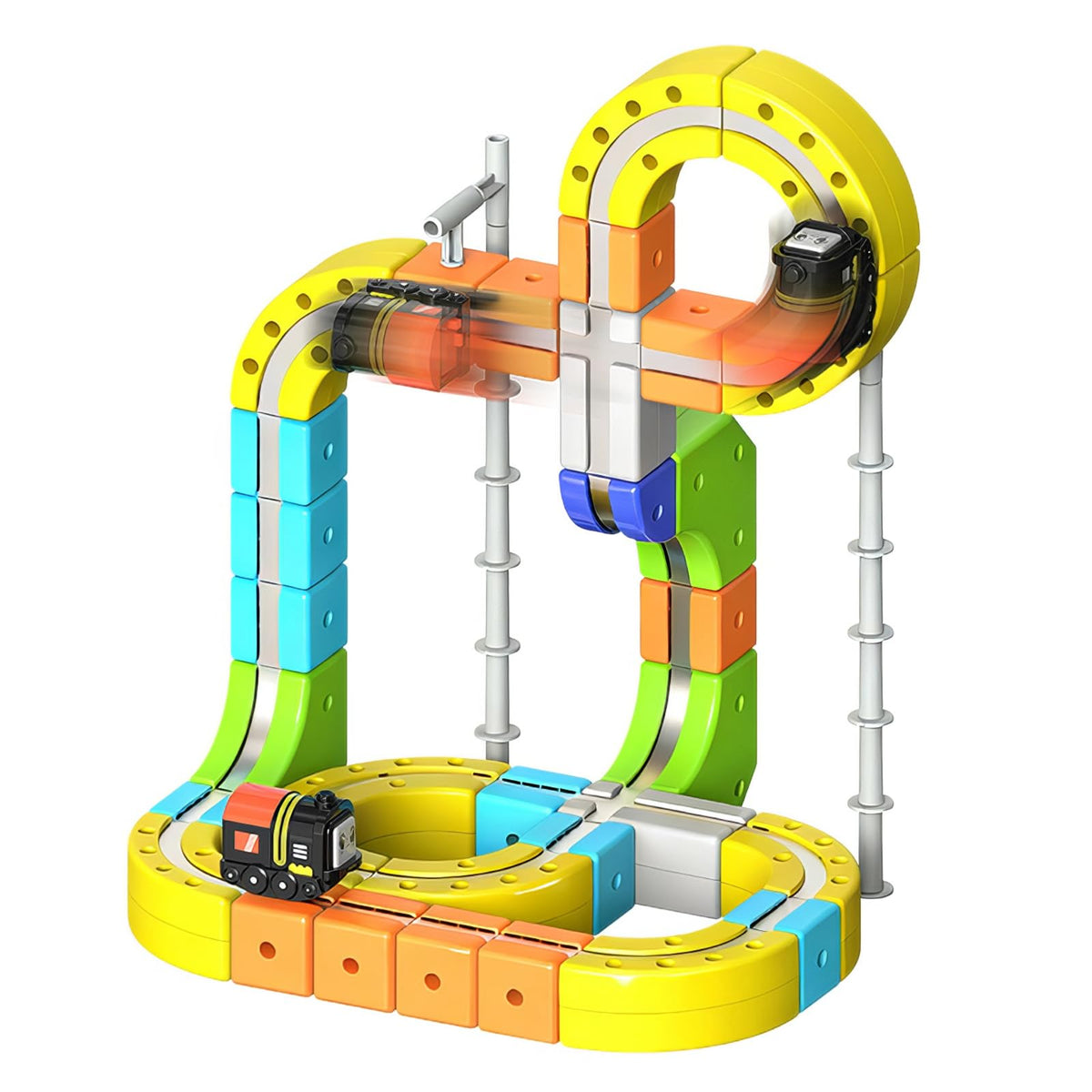 Dripiagarden 3D gravity-defying train climbs uphill for hands-on STEM play