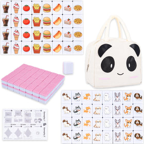 Drizzle Seaside Escape tiles collection in bright patterns for family-friendly matching fun