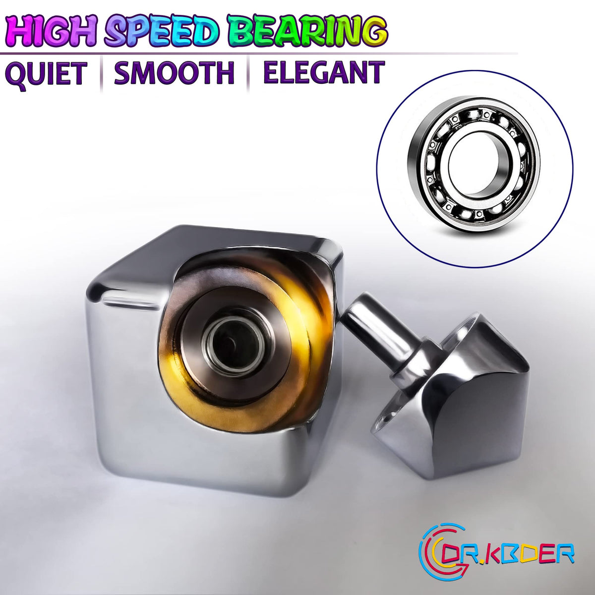 Dr.Kbder fidget spinner cube as a desk ornament and focus aid