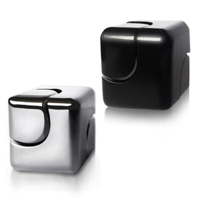 Dr.Kbder fidget spinner cube in metal finish offers quiet focus and tactile satisfaction