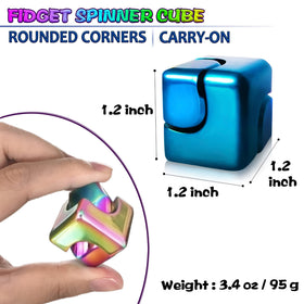 Dr.Kbder fidget-spinner-cube pocket-size design fits in your pocket for on-the-go use
