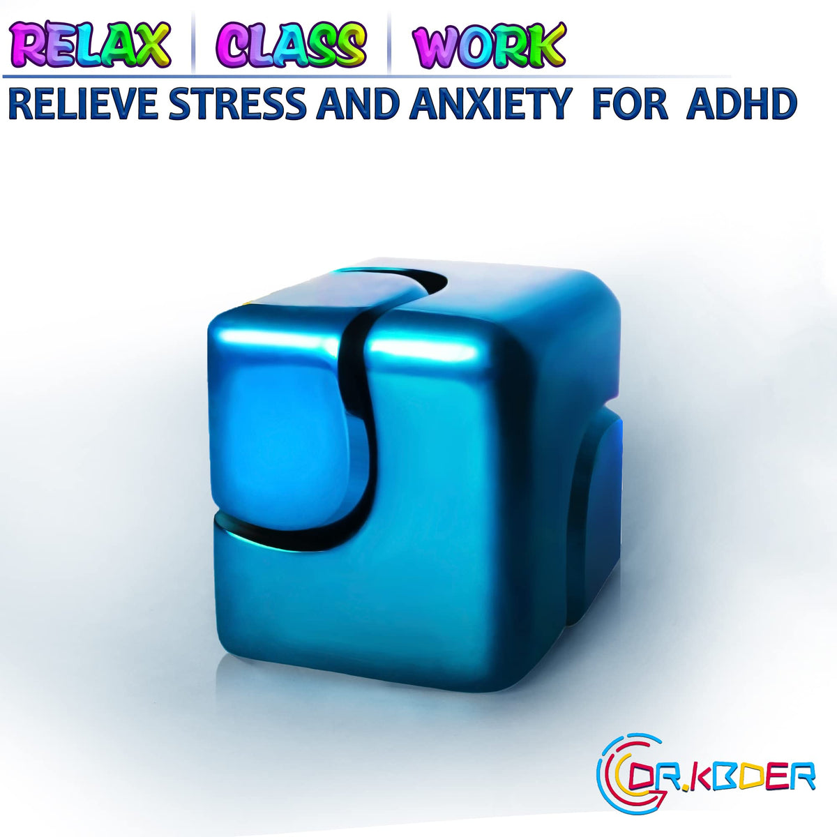 Dr.Kbder fidget-spinner-cube silent spin with smooth bearings for quiet operation