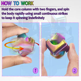 Dr.Kbder spinner cube uses stainless bearing for smooth, consistent spins.
