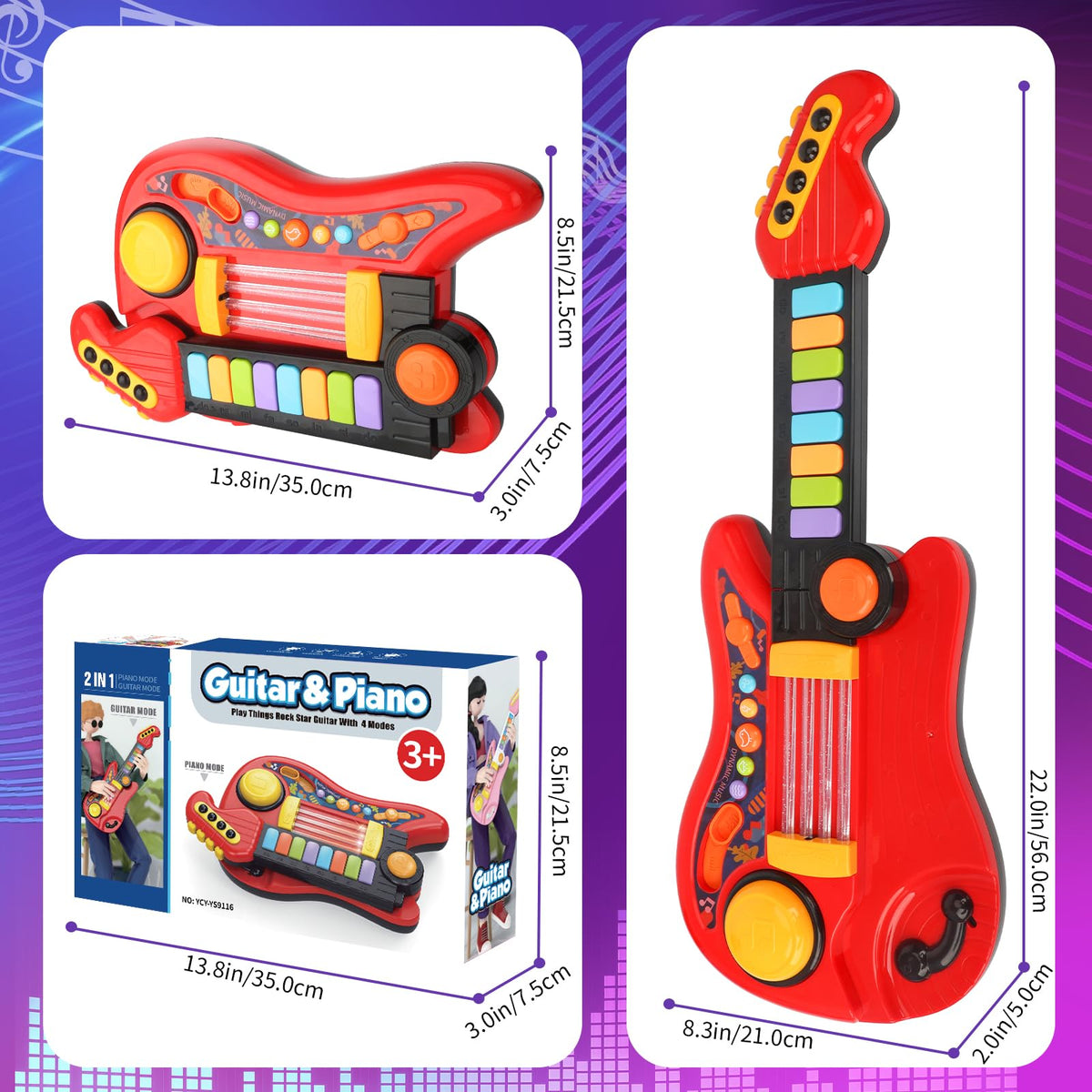 Drmukie Kids Guitar Toy compact and travel-friendly for busy families.