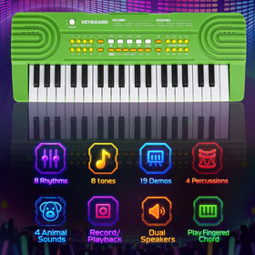 Drmukie Upgraded Piano Keyboard wood-grain keys emphasize authentic look and tactile feel