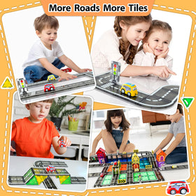Bridge section tiles creating elevated play structures with Drofex