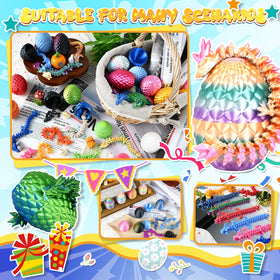 Drofex colorful eggs display bright hues perfect for Easter baskets