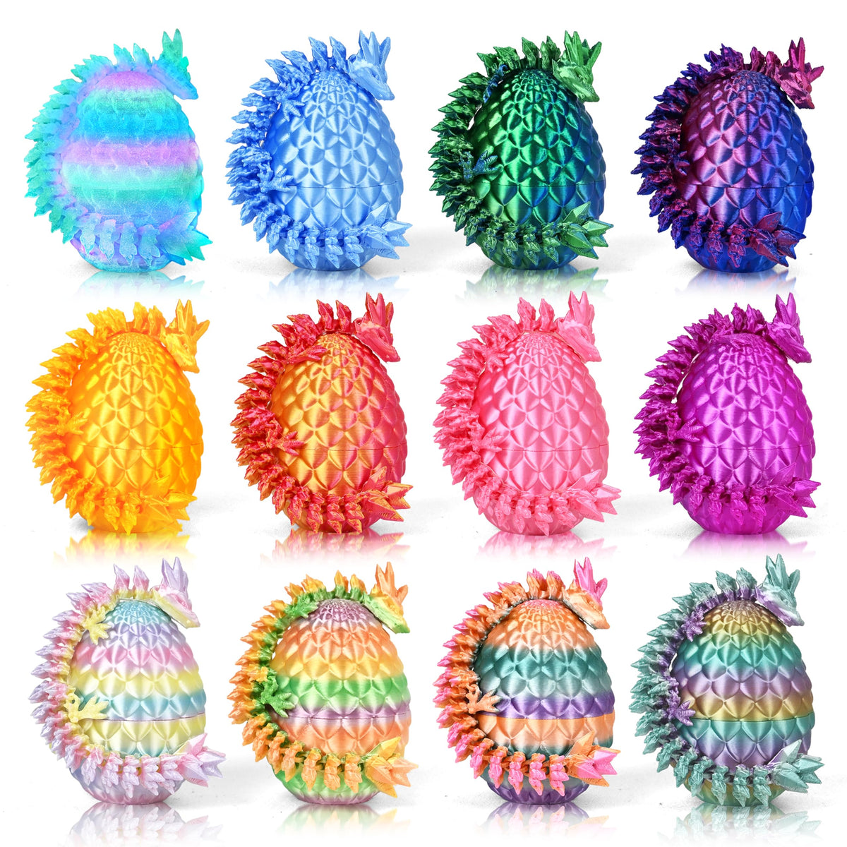 Drofex Easter dragon egg shell close-up showing vibrant colors for gifting