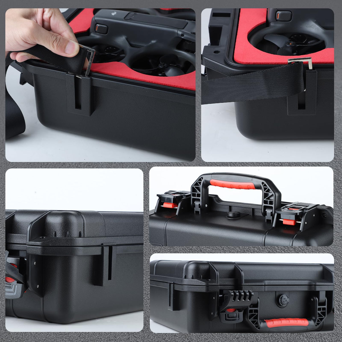 Drogear Avata 2 case custom foam interior secures gear