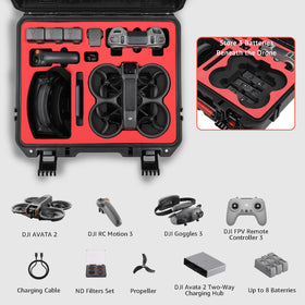 Drogear Avata 2 case IP67 protection for dust and water