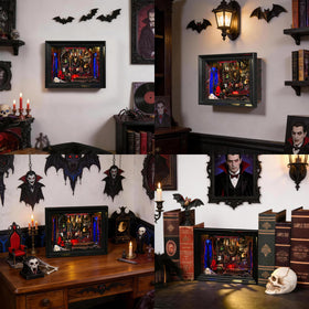 DROICC Book Nook Kit ambient LED lighting enhances mood without overpowering the display