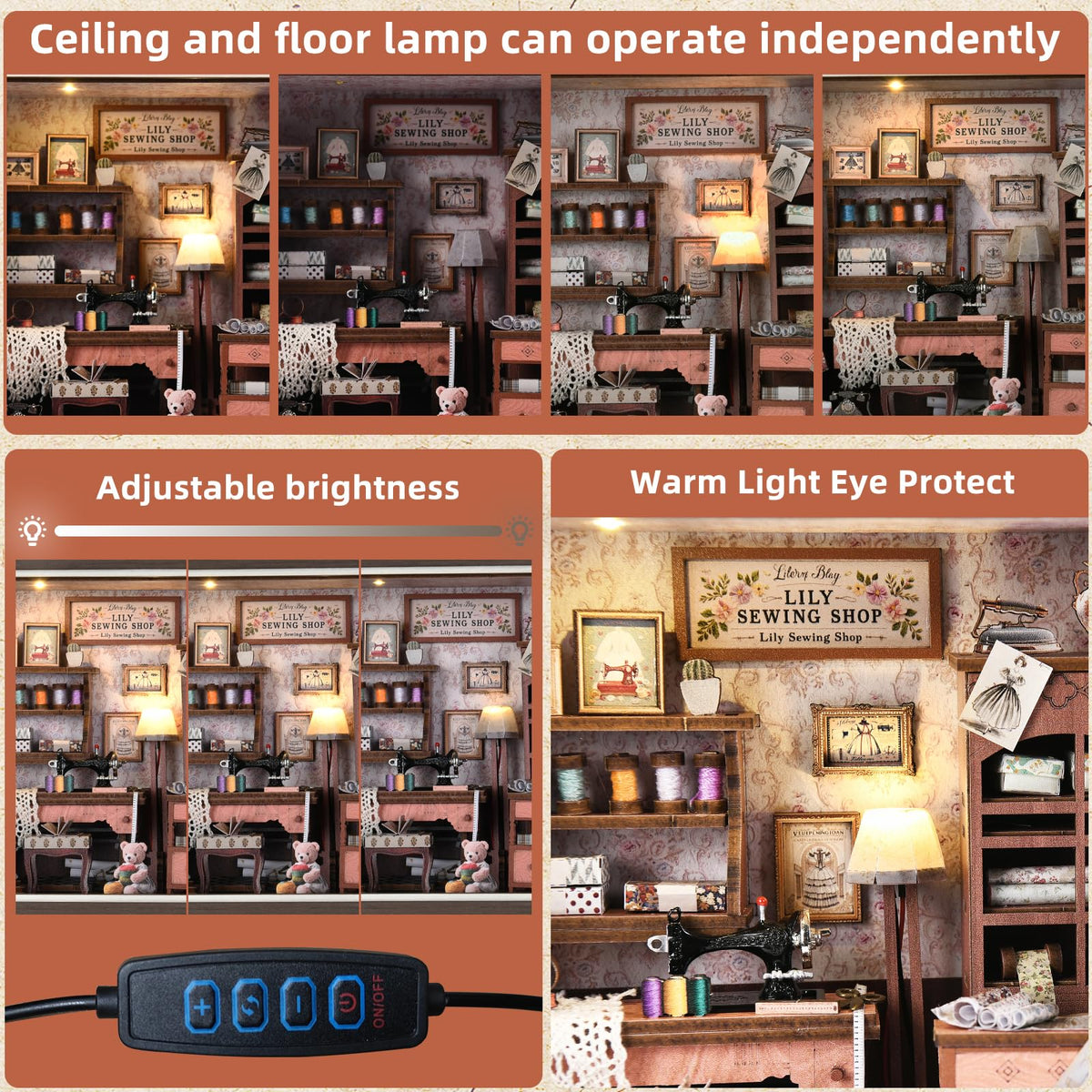 DROICC Book Nook Kit miniature books and furniture create immersion