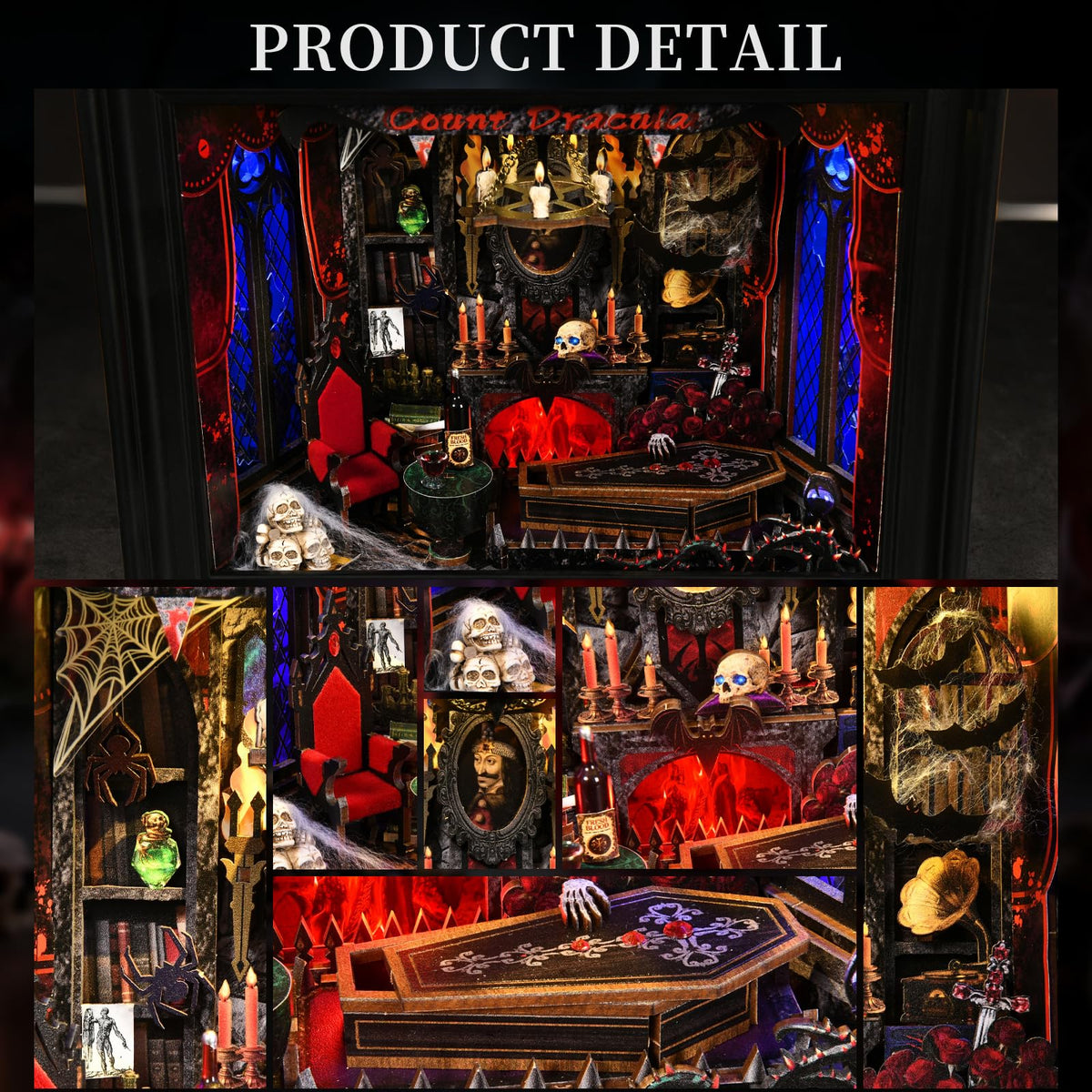 DROICC Book Nook Kit Type-C LED controller enables customizable lighting for ambiance