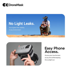 DroneMask 2 eyeglasses-friendly adjustable focus enhances comfort for glasses wearers.
