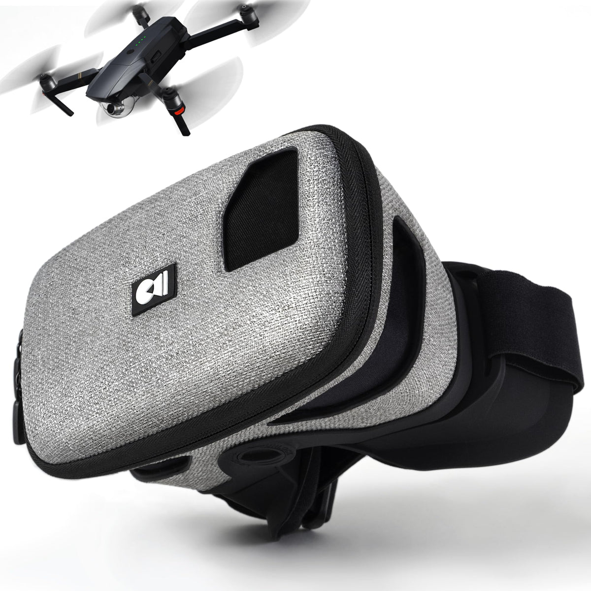 DroneMask 2 unibody lens close-up for ultra-clear FPV viewing on the go.