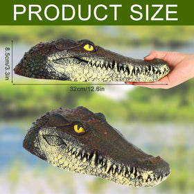 Droutti closeup realistic crocodile head showcases textured details for authentic deterrence