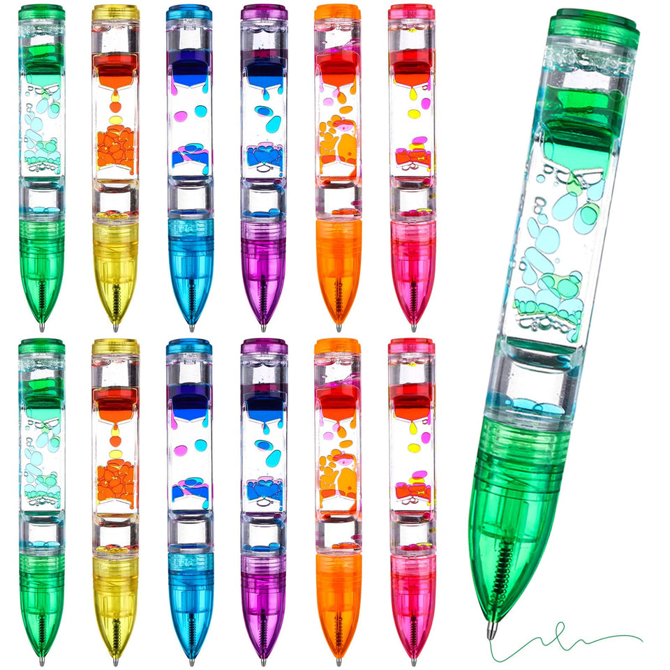 Droutti liquid motion pen red flow enhances focus and desk decor