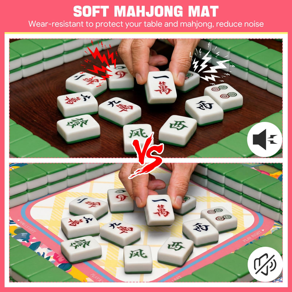 Drydiet mat features 2mm padding to reduce tile clatter and protect the table.