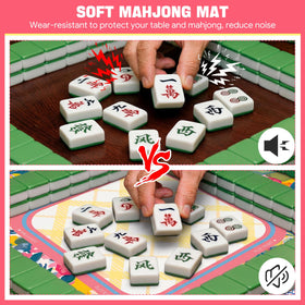 Drydiet mat features 2mm padding to reduce tile clatter and protect the table.