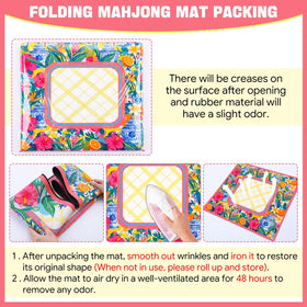Drydiet mahjong mat is easy to clean with a damp cloth.