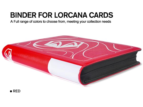 DRZERUI Lorcana binder mesh pocket stores extra cards or documents