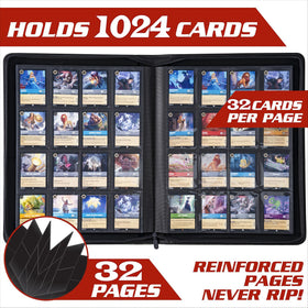 DRZERUI Lorcana binder spine design keeps pages aligned and secure