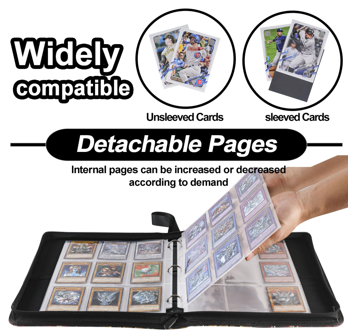 DRZERUI card binder case provides solid protection against moisture and shocks