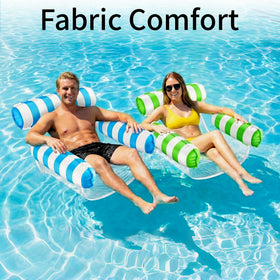 Dseezbyby cooling mesh seat float keeps body cool while you lounge on the water.