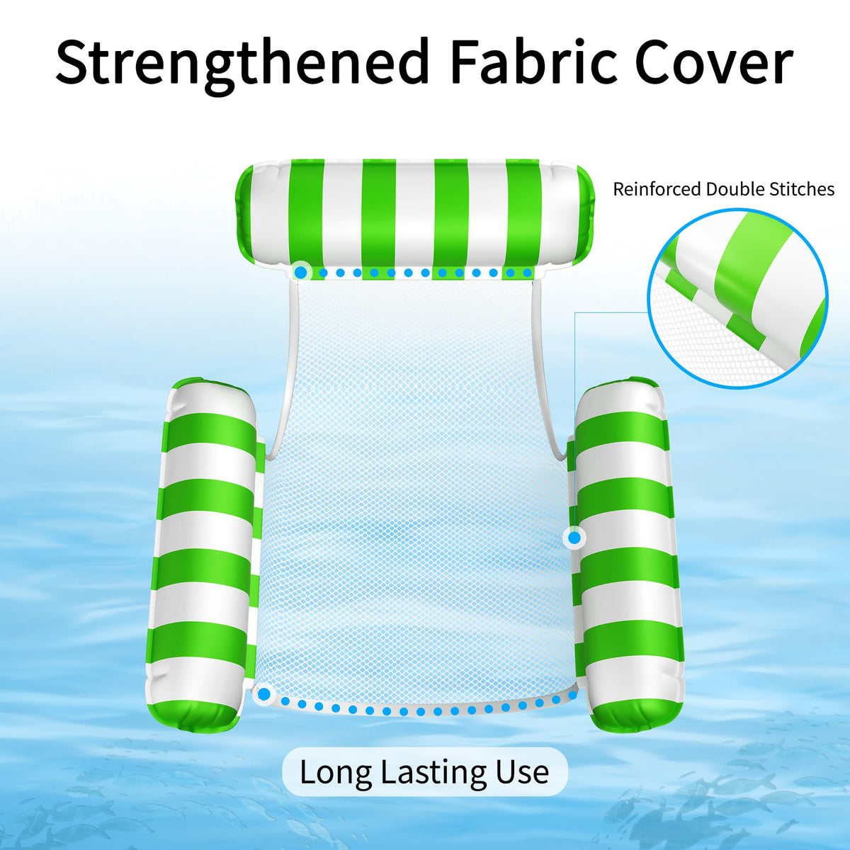Dseezbyby durable PVC material ensures long-lasting comfort in water activities.