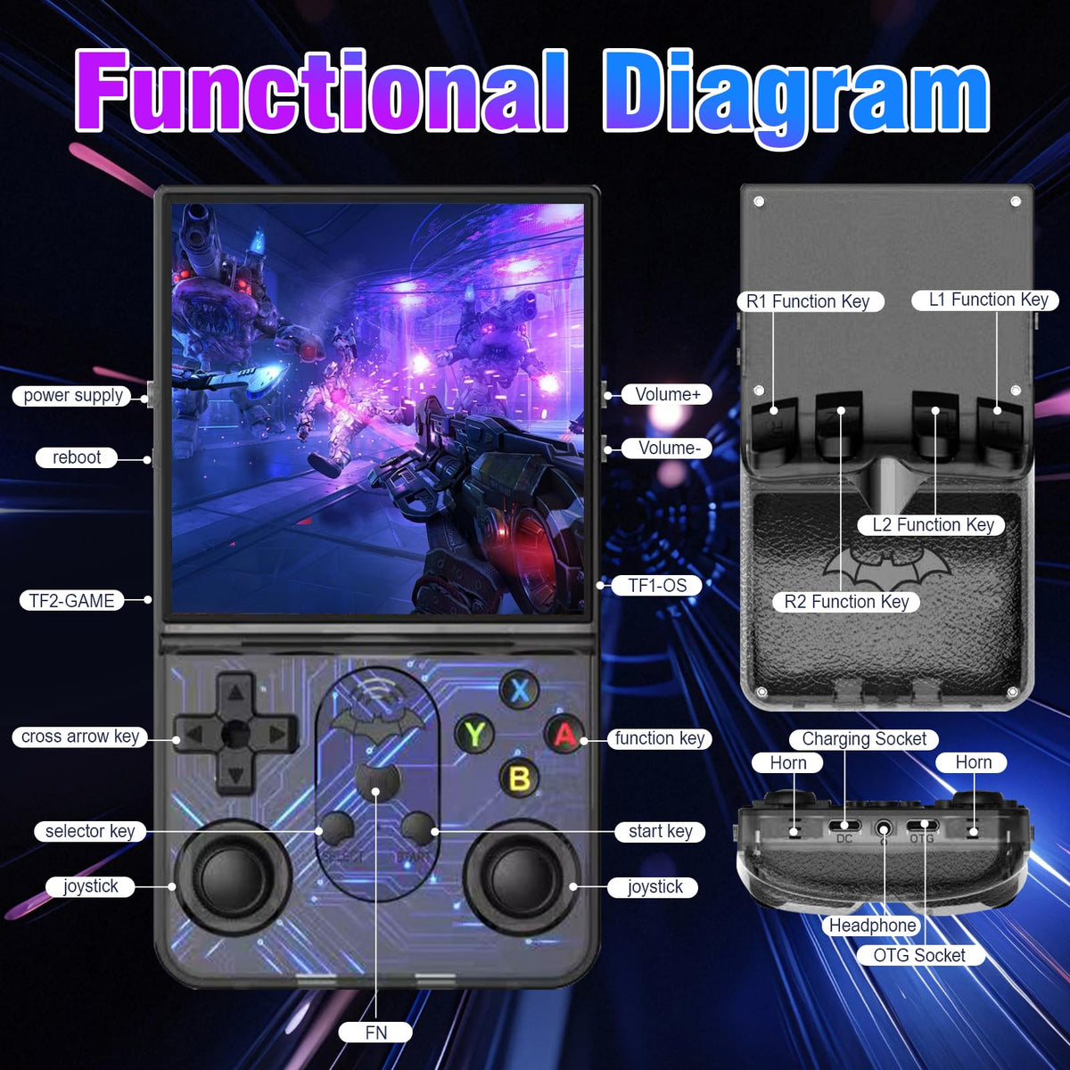 DSHKISK S600 ergonomic handheld grip for comfortable long sessions.