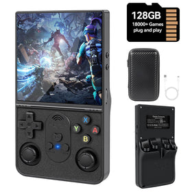 DSHKISK S600 front view: compact retro handheld for grab-and-go play.