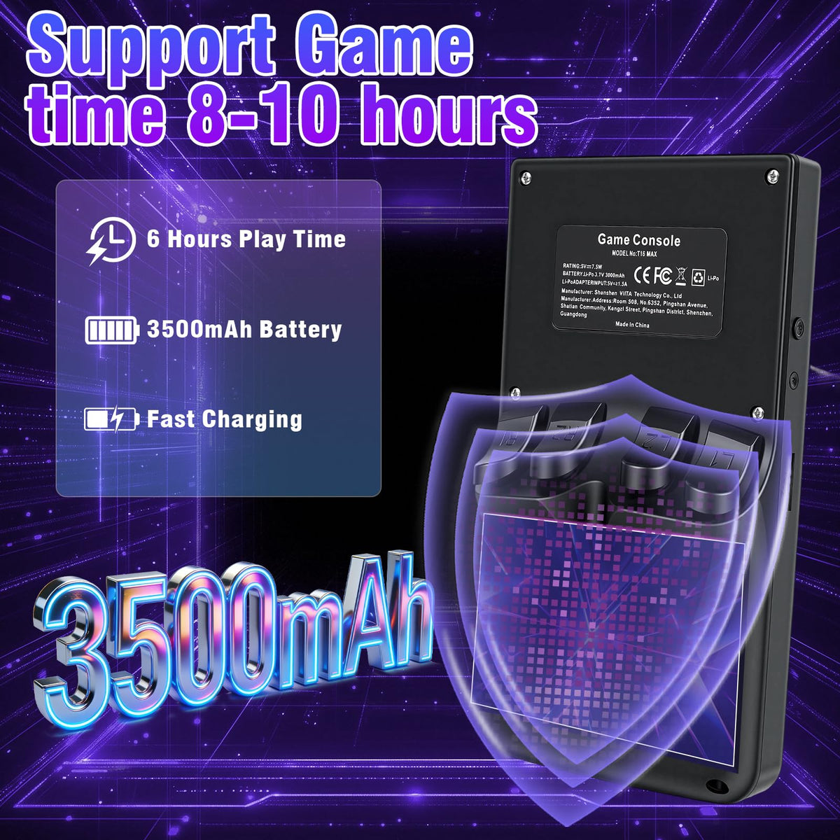 DSHKISK S600 in-hand use for portable gaming on the go.