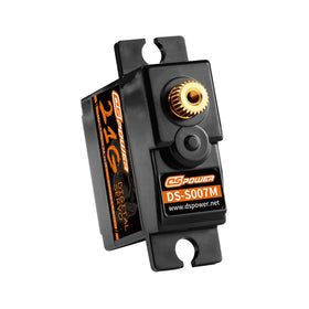 DSPOWER 21G servo with hard anodizing for rugged RC use.