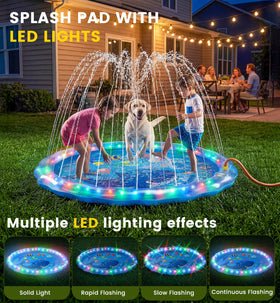 Dsquu splash pad non-slip surface keeps little runners steady while splashing