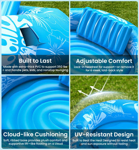 Dsquu water-base option adds extra chill for a cooler float experience.