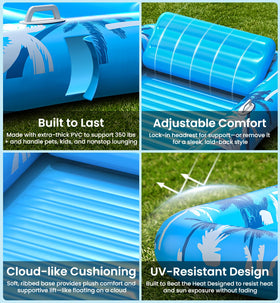 Dsquu water-filled design creates a private cooling spot.