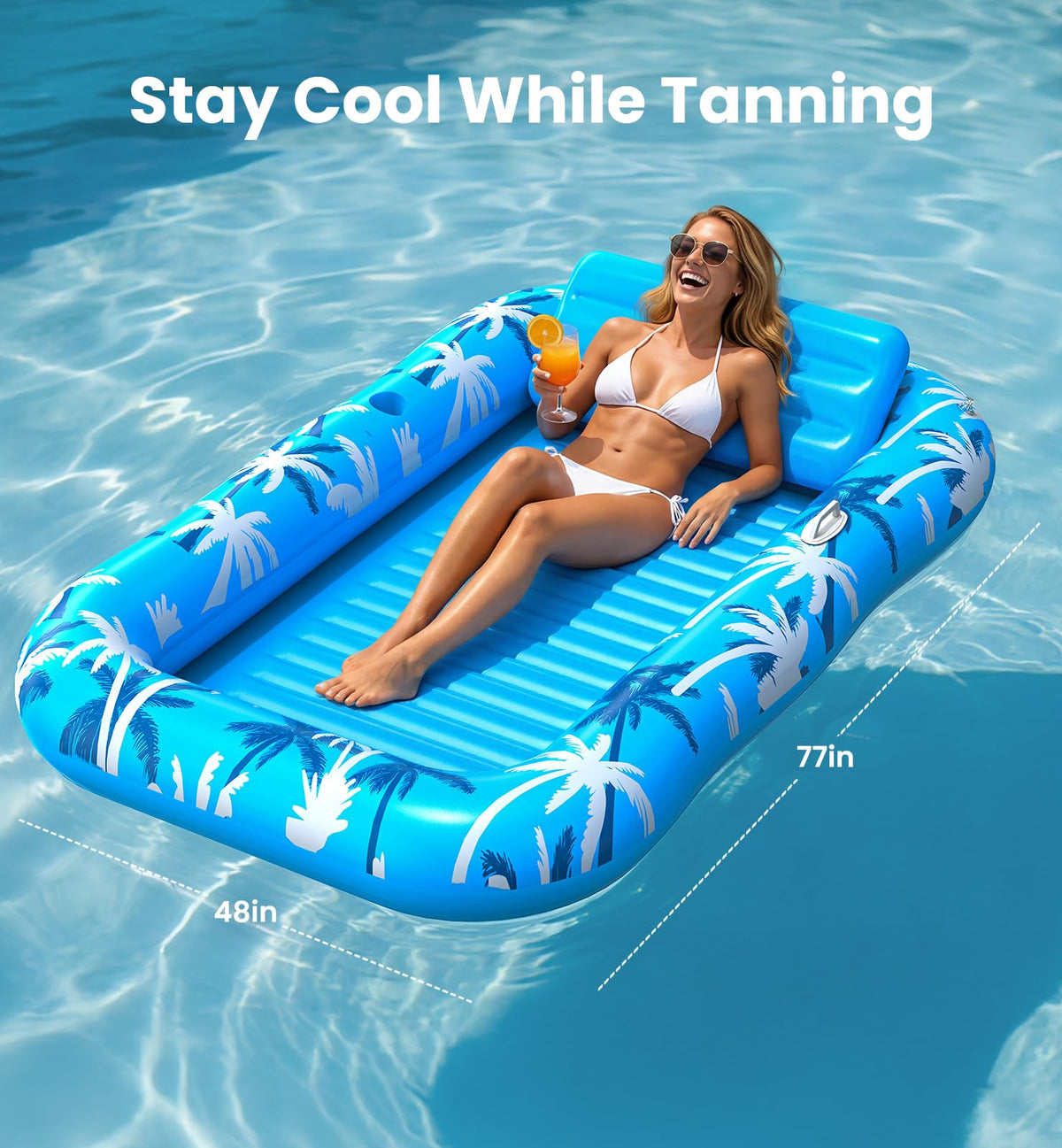 Dsquu X-Large 77x48 shares space for two, ideal for relaxing with a friend.