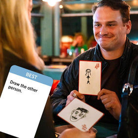DSS Games The Couples Game compact box makes date nights easy to take anywhere.