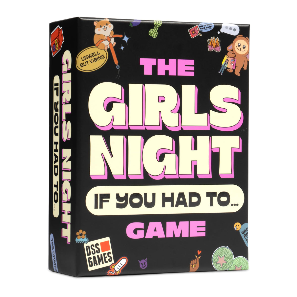 DSS Games Girls Night If You Had To… cards spread for lively debates.